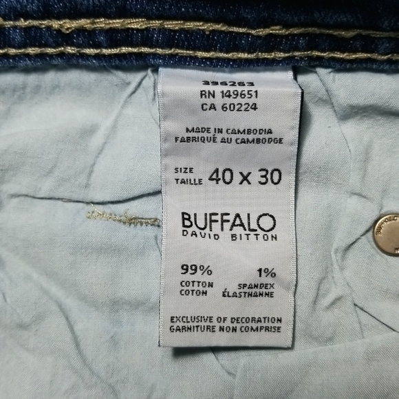 Buffalo David Bitton Men's Jeans Driven-X Straight Leg Stretch - Picture 7 of 7